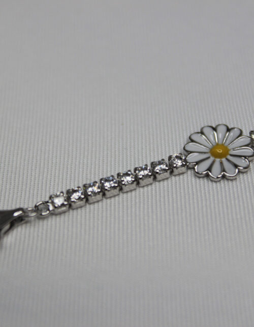 צמיד טניס פרחי חמנייה | כסף 925