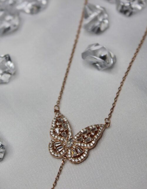 שרשרת פרפר עניבה | כסף 925