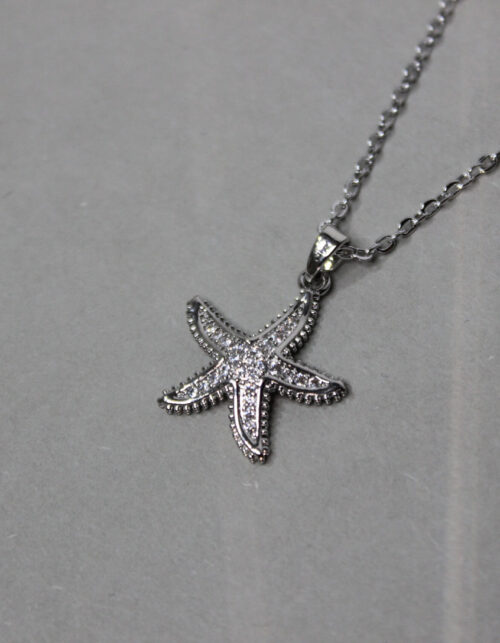 שרשרת כוכב ים משובץ | סטיינלס סטיל