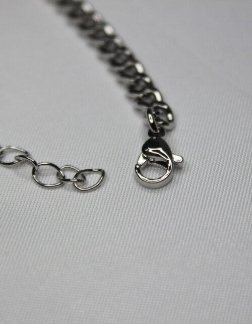 צמיד גורמט כסוף זירקון אובלי | סטיינלס סטיל