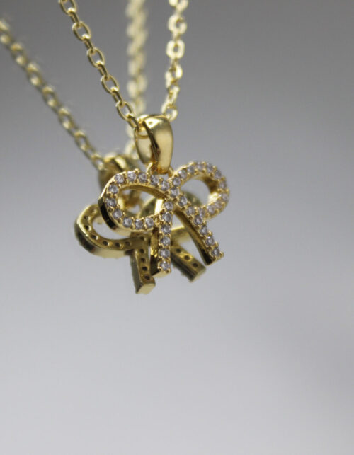 שרשרת פפיון משובץ | סטיינלס סטיל