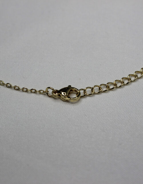 שרשרת 3 זירקונים ירוקים | ציפוי זהב