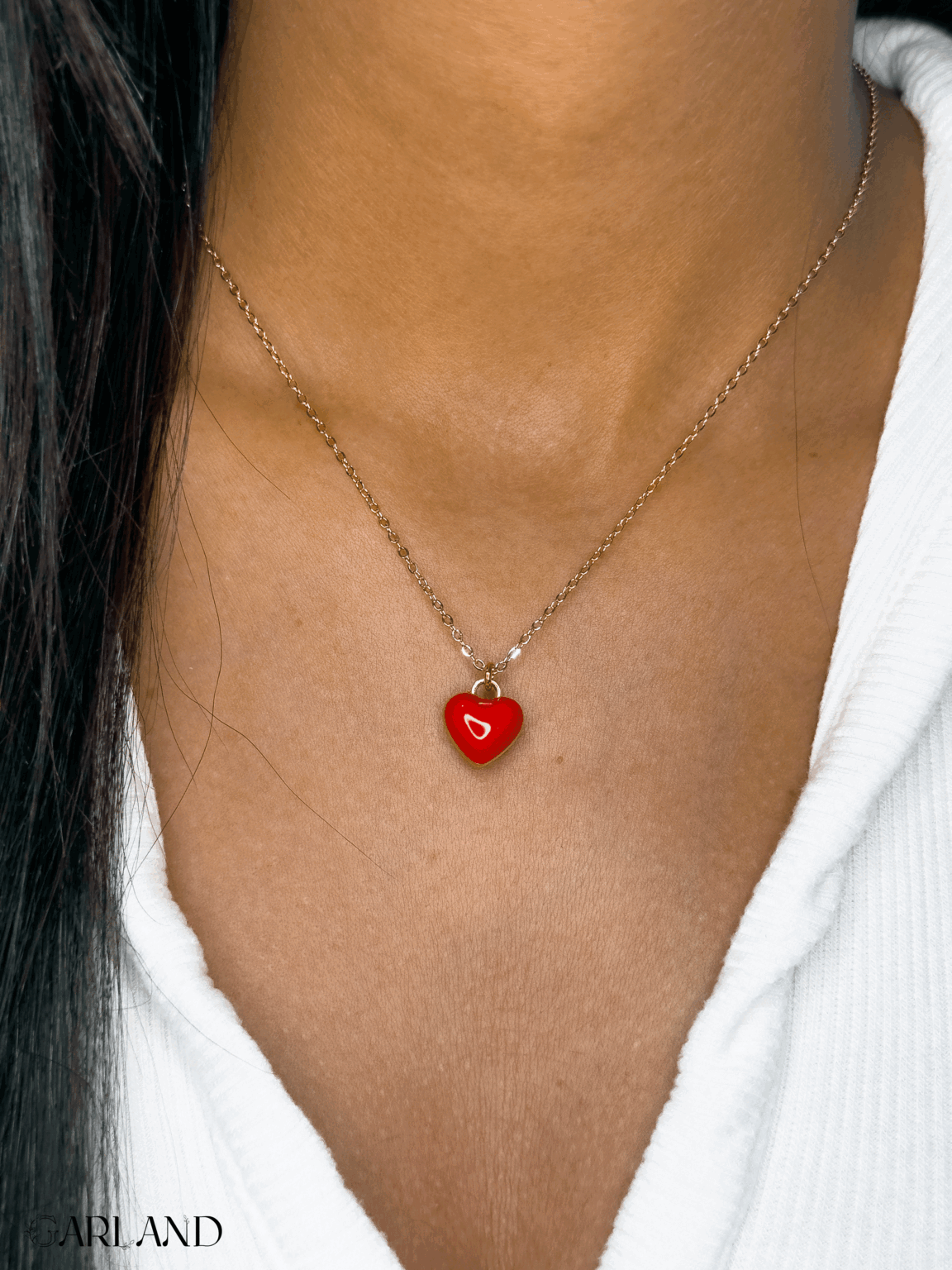 שרשרת-לב-אדום-זהב