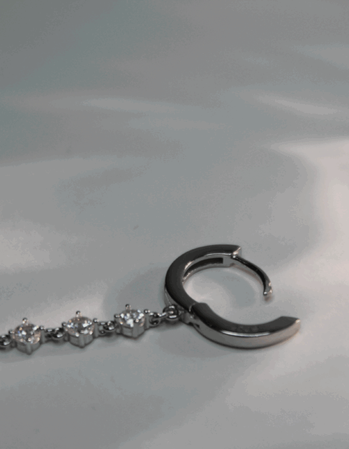 עגילי טיפות אור | כסף 925