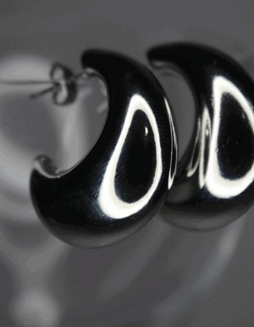 עגילי אור כסופים | ציפוי כסף