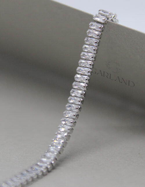 צמיד טניס מלבנים | סטיינלס סטיל