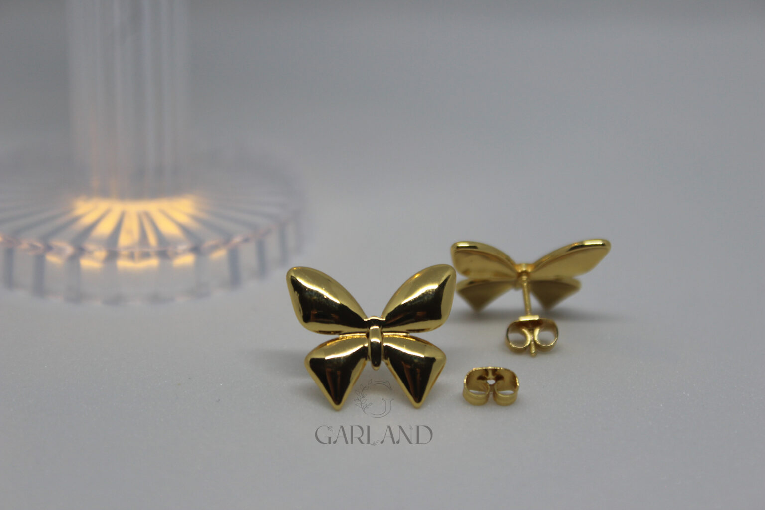 עגילי פיון זהב3