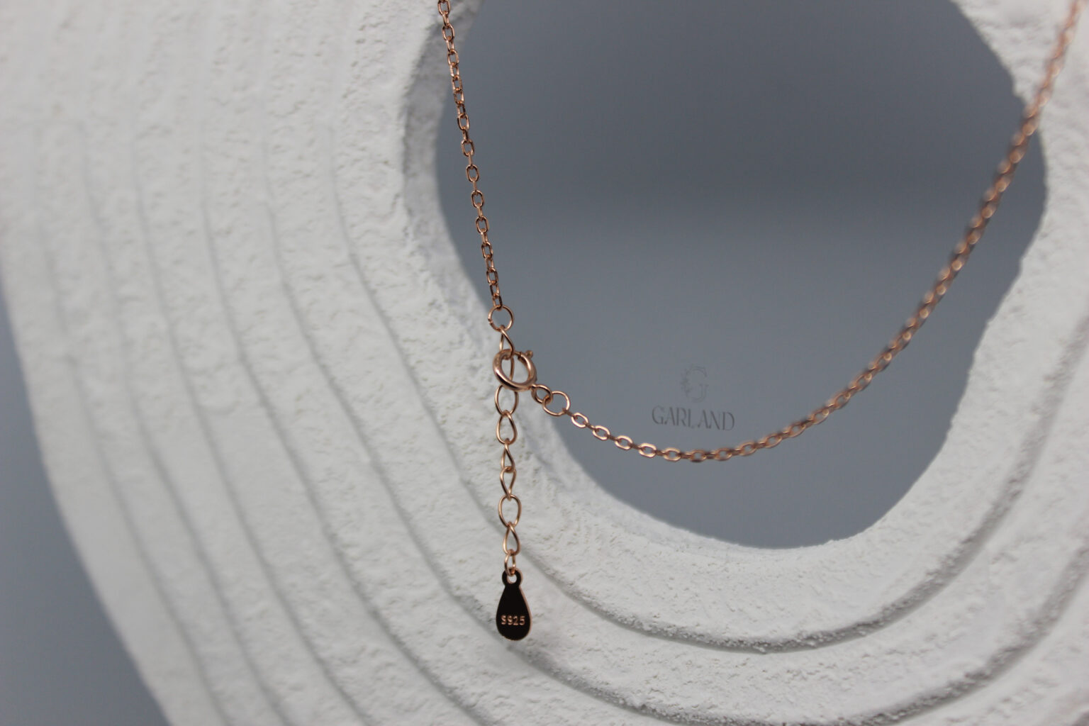 זירקון מלסני רוז גולד 925 סוגר