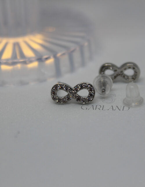 עגילי אינפיניטי | ציפוי כסף
