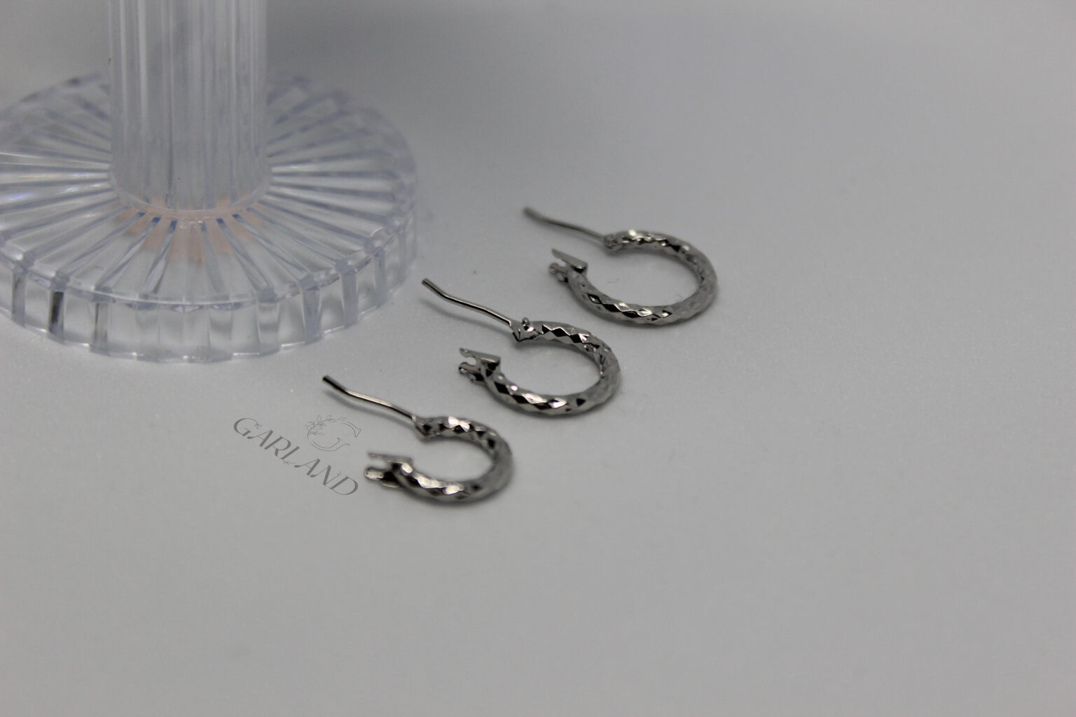 עגילי חישוק כסופים סט 6