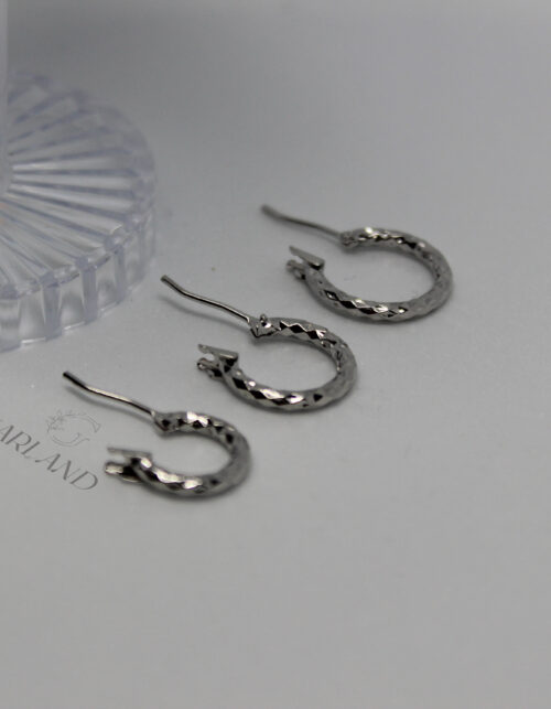 עגילי חישוק | ציפוי כסף