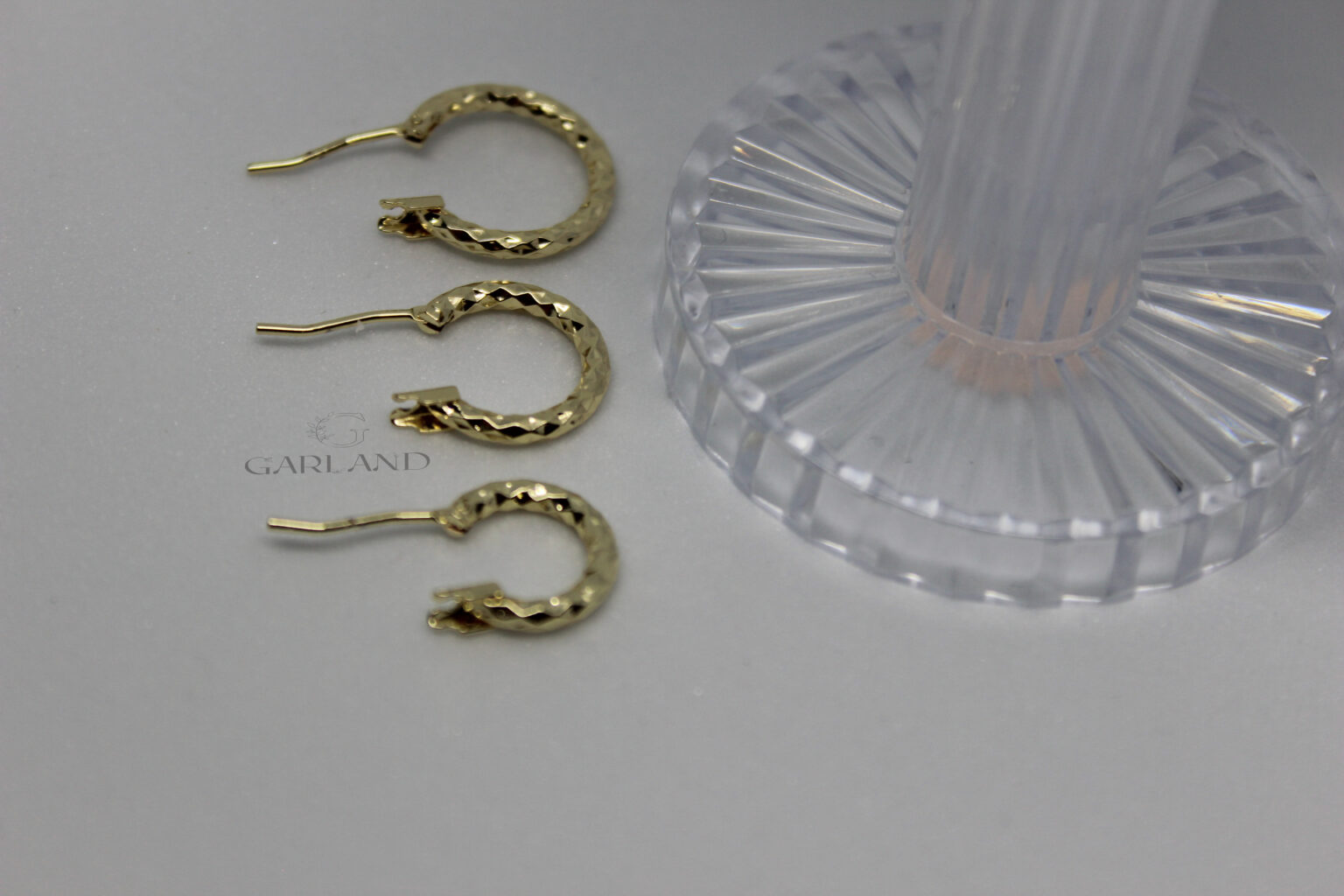 עגילי חישוק סט זהב 3