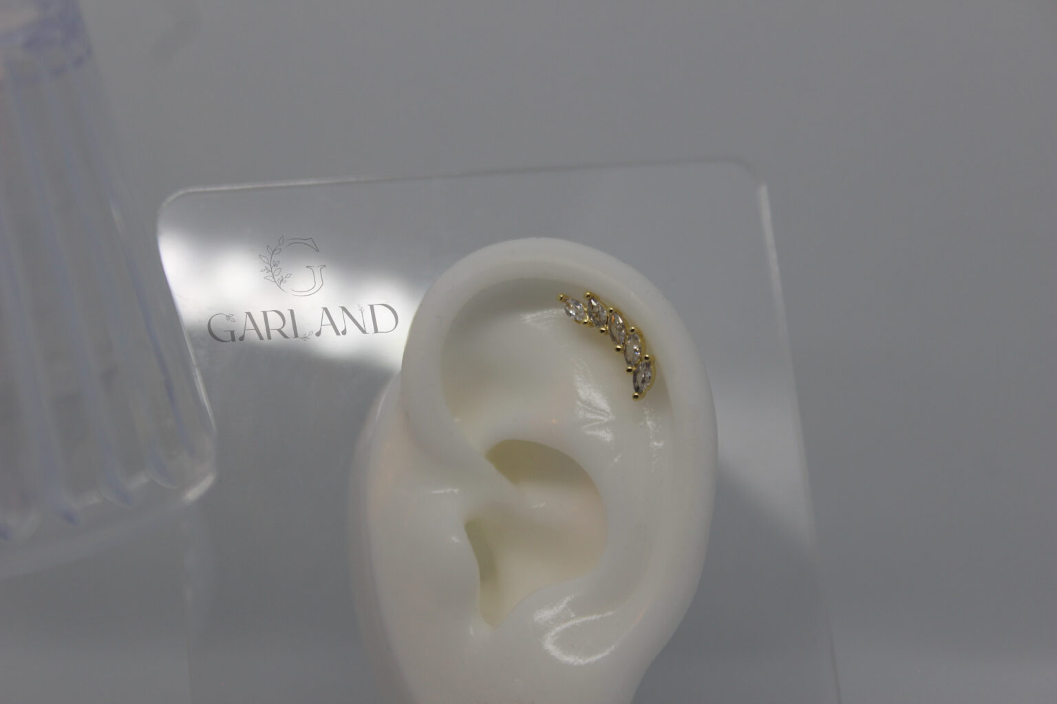 עגילי מניפה זהב 2