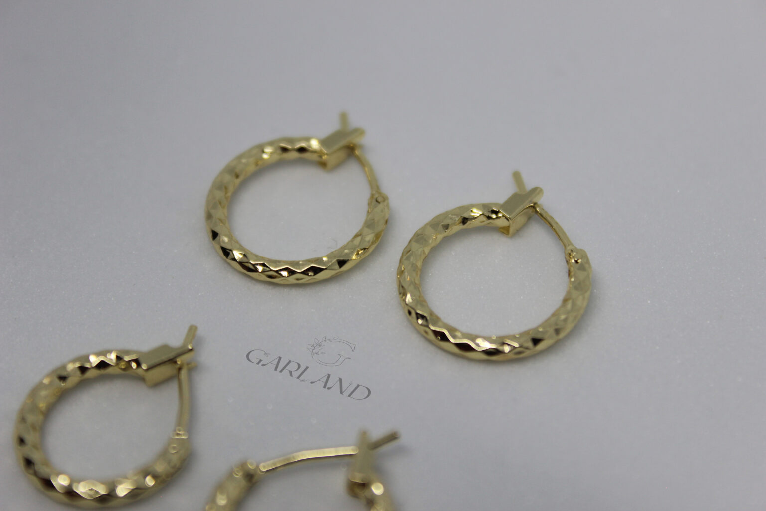עגילי סט זהב חישוק 4