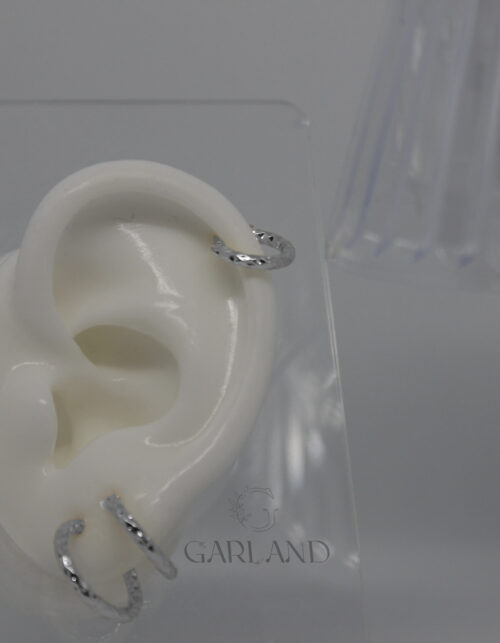 עגילי חישוק | ציפוי כסף