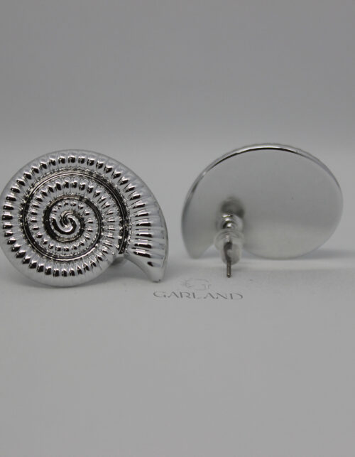 עגיל קונכייה | ציפוי כסף