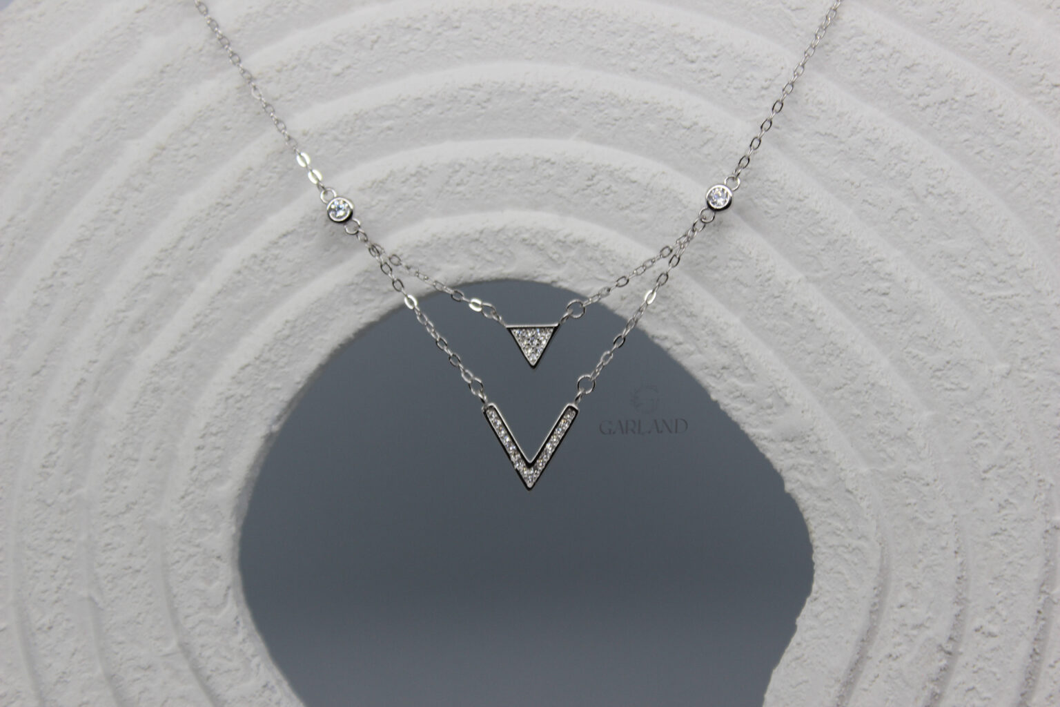 שרשרת 925 כפולה משולשים