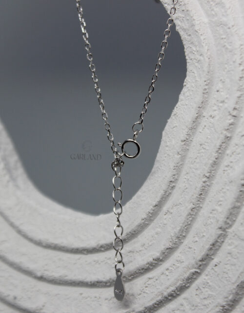 שרשרת זירקון מלבני | כסף 925