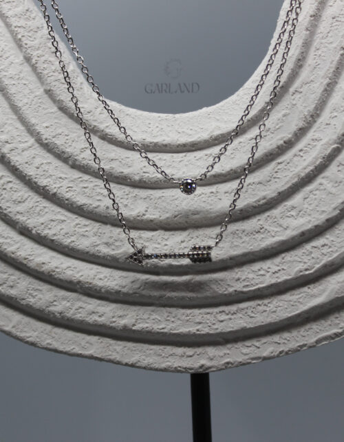 שרשרת כפולה חץ | כסף 925