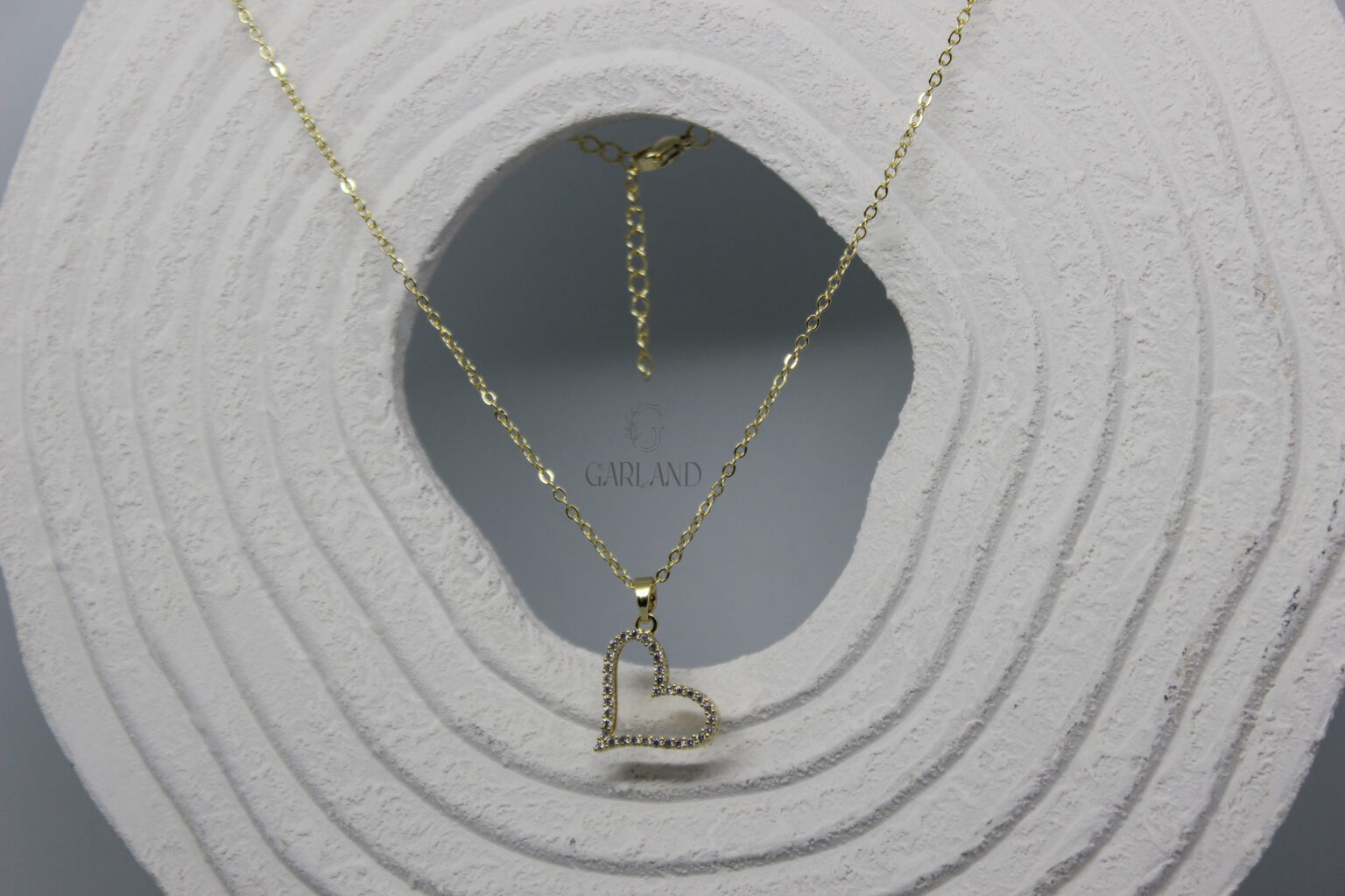שרשרת לב תלוי זהב