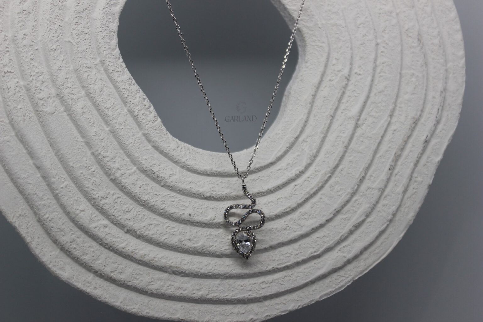 שרשרת נחש עם תליון כסף 925 2